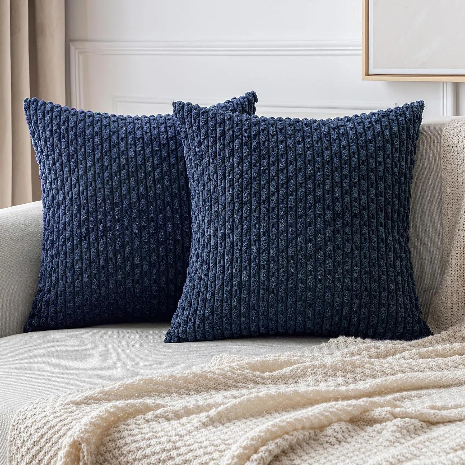 Pillow Covers Striped Throw Fall Decorative Cushion Cover Farmhouse Pillowcases Home Decor Decoration Home Pillows for Bedroom