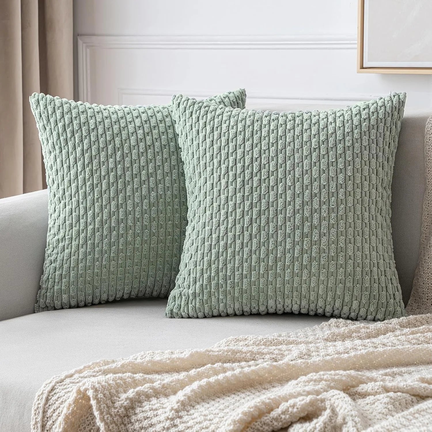 Pillow Covers Striped Throw Fall Decorative Cushion Cover Farmhouse Pillowcases Home Decor Decoration Home Pillows for Bedroom