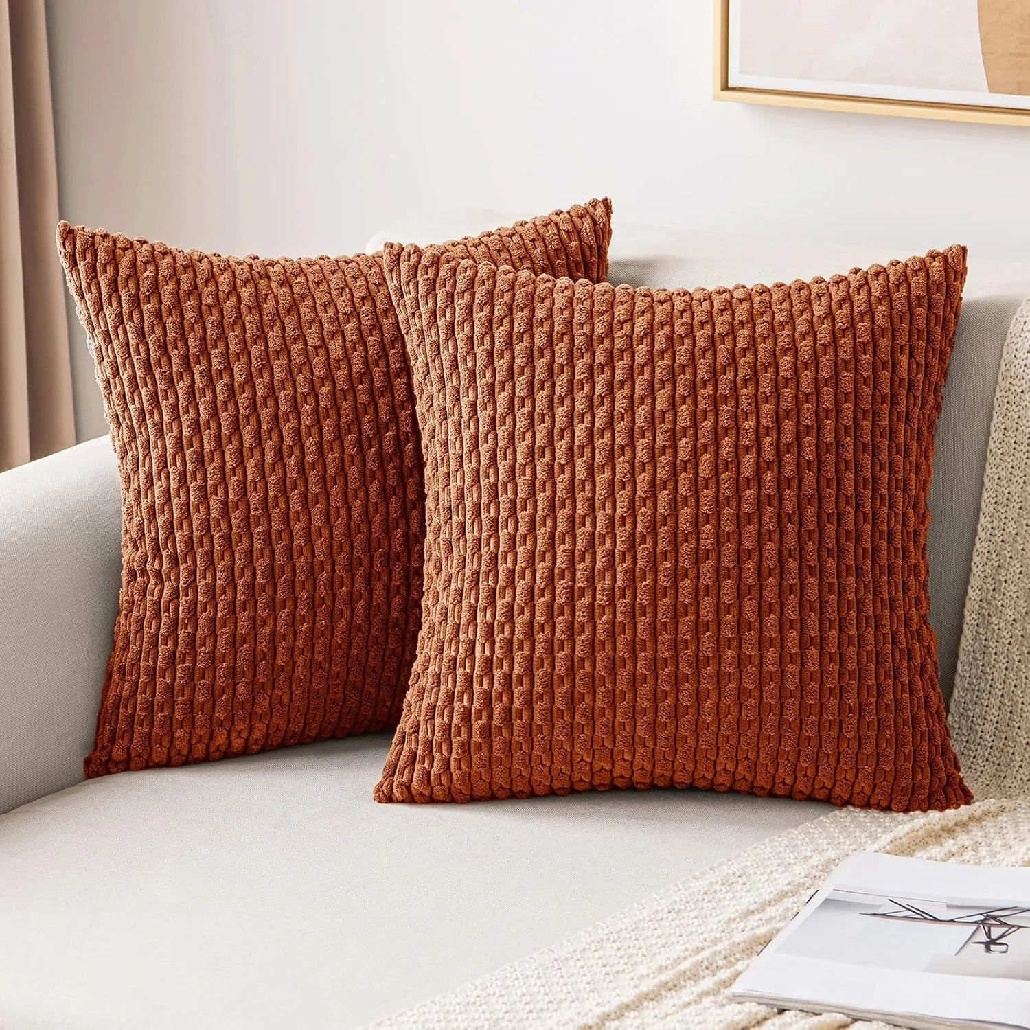Pillow Covers Striped Throw Fall Decorative Cushion Cover Farmhouse Pillowcases Home Decor Decoration Home Pillows for Bedroom