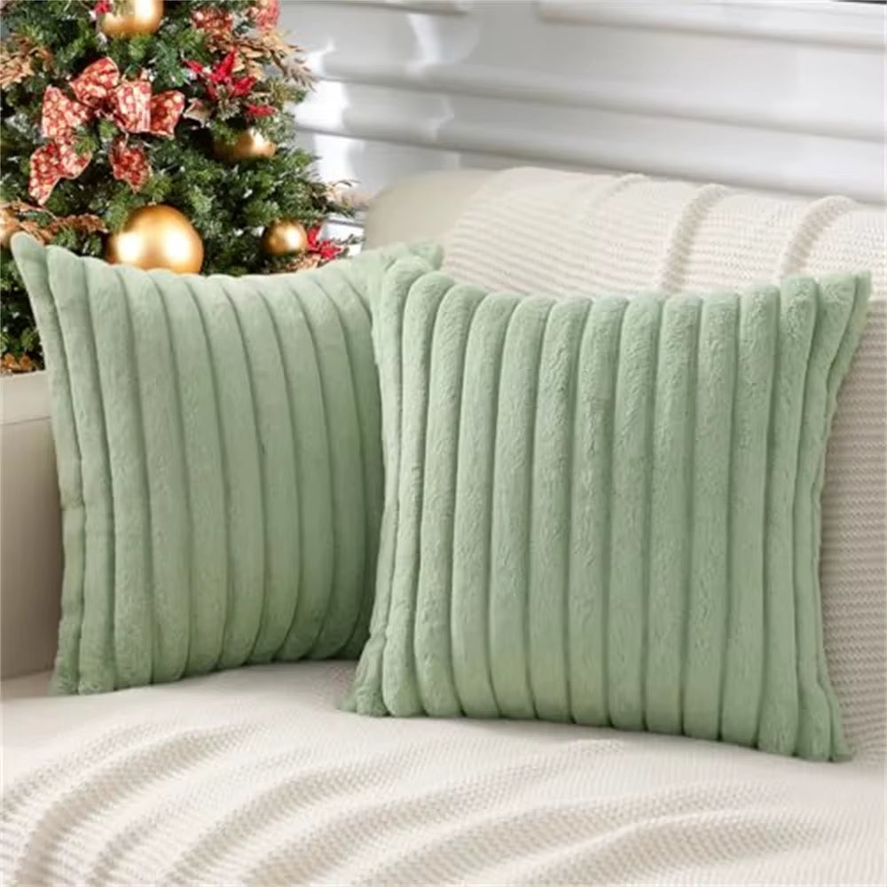 Olanly Pillow Cover 50X50Cm Nordic Solid Color Cushion Cover 45X45 Soft Fluffy Cushion Covers Luxury Home Decor Pillow Case Sofa
