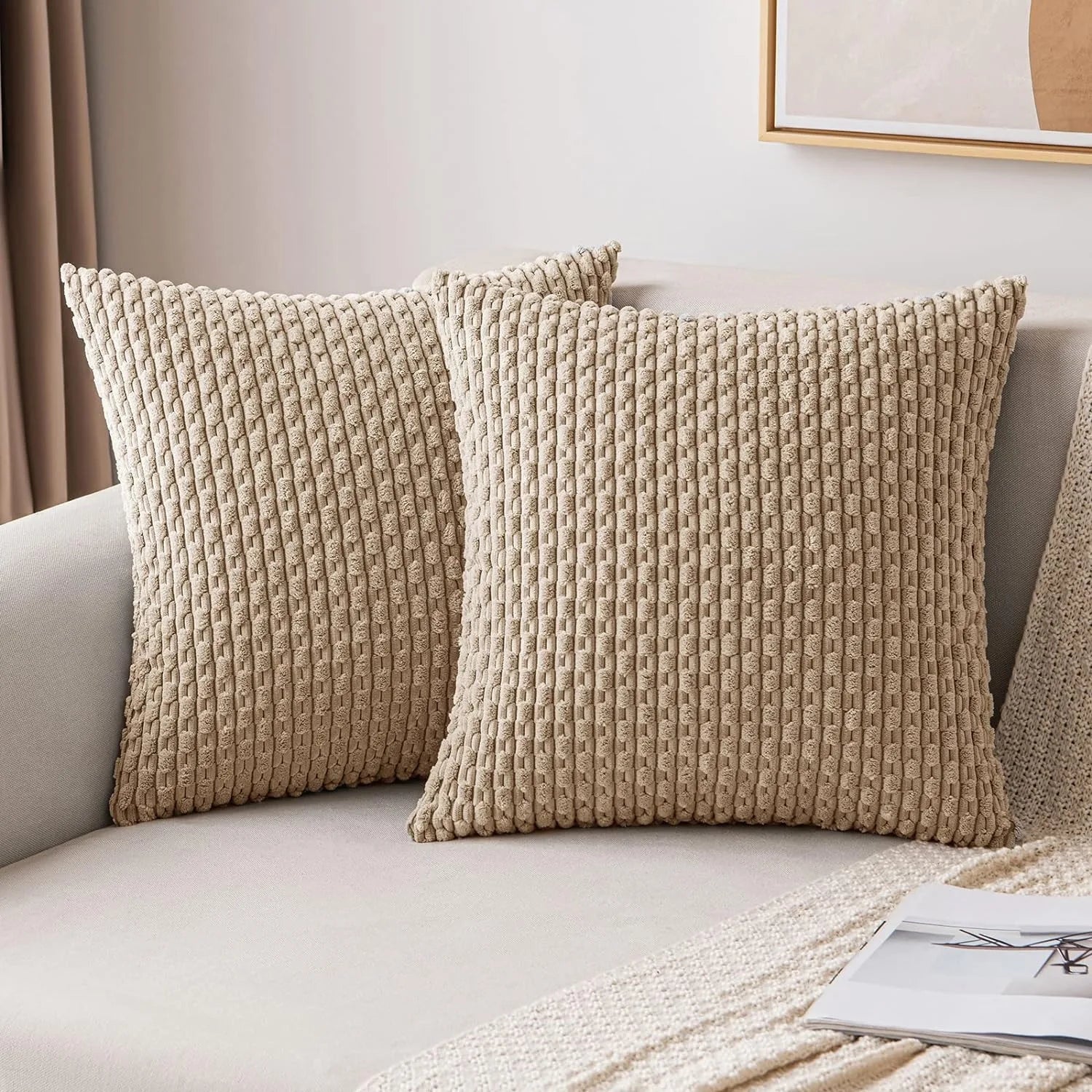 Pillow Covers Striped Throw Fall Decorative Cushion Cover Farmhouse Pillowcases Home Decor Decoration Home Pillows for Bedroom