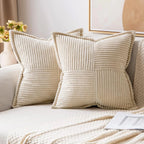 Solid Christmas Colours Boho Striped Pillow Covers Decorative Cushion Pillow Cushion Cushion Cover Modern Minimalist Sofa 45X45