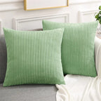 Olanly Corduroy Cushion Cover 45X45 Soft Fluffy Strip Pillow Cover 50X50 Luxury Decorative Home Pillow Case for Sofa Living Room
