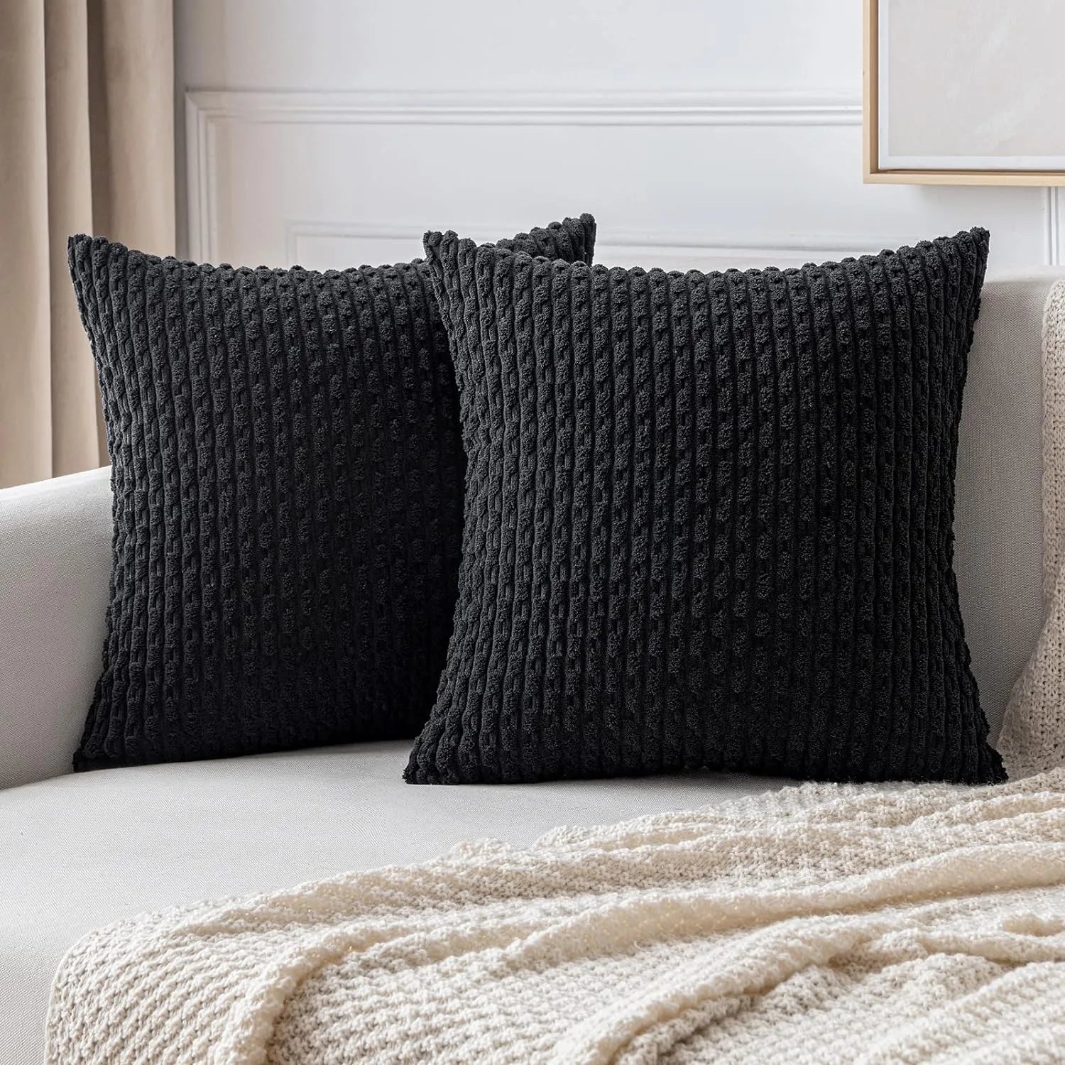 Pillow Covers Striped Throw Fall Decorative Cushion Cover Farmhouse Pillowcases Home Decor Decoration Home Pillows for Bedroom