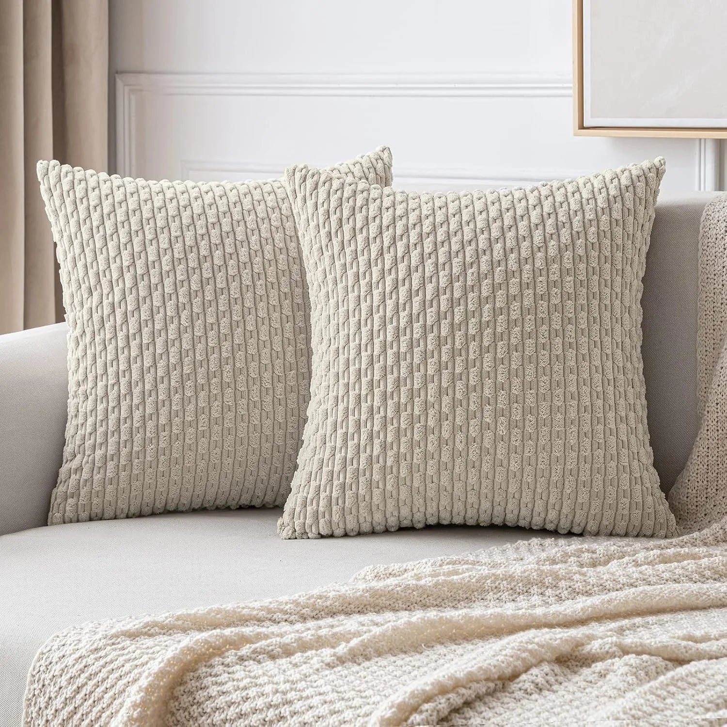 Pillow Covers Striped Throw Fall Decorative Cushion Cover Farmhouse Pillowcases Home Decor Decoration Home Pillows for Bedroom