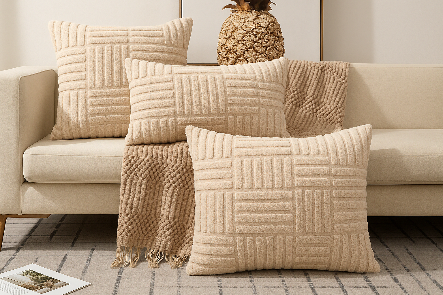 Geometric Pillow Covers